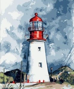 Abstract Lighthouse Paint By Number