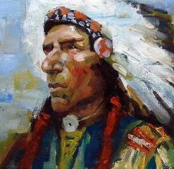 American Indian Chief Paint By Number