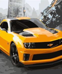 Chevrolet Camaro Bumblebee Paint By Number