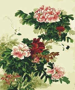 Chinese Peonies Flowers Paint By Number
