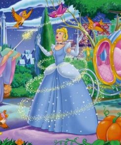 Cinderella Cartoon Paint By Number