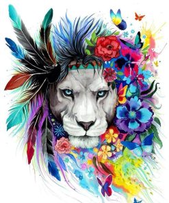 Colorful Lion King Paint By Number