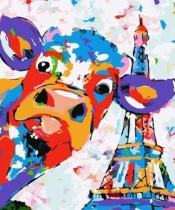 Cow At Paris Paint By Number
