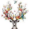 Deers Floral Antlers Paint By Number