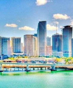 Downtown Miami Florida Paint By Number