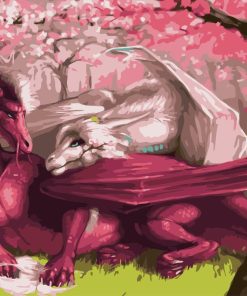 Dragons Couple Paint By Number
