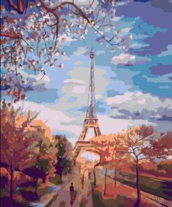 Eiffel Tower Landmark Paint By Number