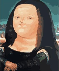 Fat Mona Lisa Woman Paint By Number