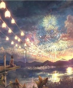 Fireworks At Night Paint By Number