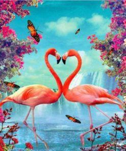 Flamingo Couples Paint By Number