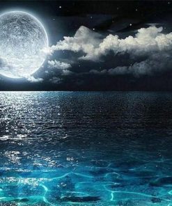 Full Moon On Sea Paint By Number