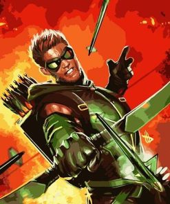 Green Arrow paint by number