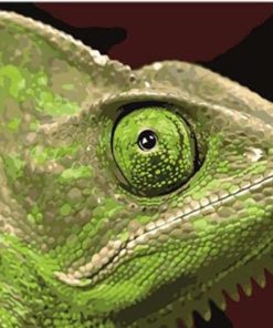 Green Lizard paint by number
