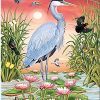 Grey Herons Birds paint by number