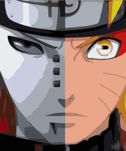 Half Pain Half Naruto Paint By Number