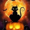 Halloween Cat paint by numbers