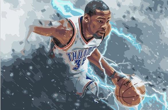 Kevin Durant Basketballer Paint By Number