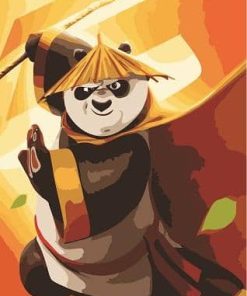 Kung Fu Panda II paint by number