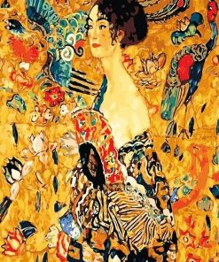 Lady With Fan By Gustav Klimt Paint By Number