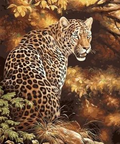 Leopard In The Jungle Paint By Number