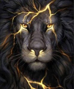 Lightning Lion Paint By Number