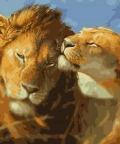 Lion Couple Paint By Number