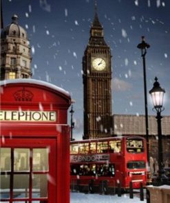 London During Winter Paint By Number