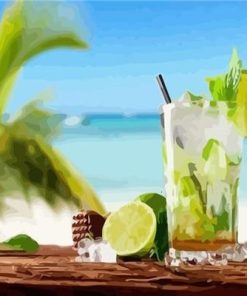 Mojito At The Beach Paint By Number