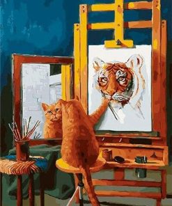 Painter Cat Paint By Number