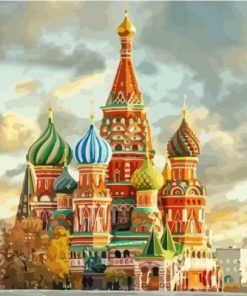 St Basils Cathedral Moscow Paint By Number