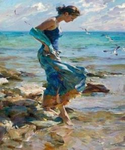 Woman By The Sea Paint By Number
