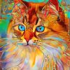  Abstract Cat Paint by numbers