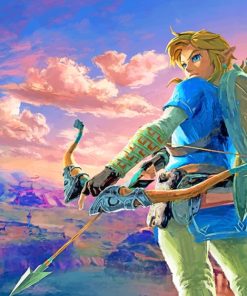 Legend Of Zelda Breath Of The Wild paint by numbers