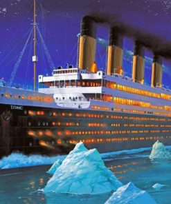 Titanic Ship paint by numbers