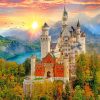 neuschwanstein castle paint by numbers