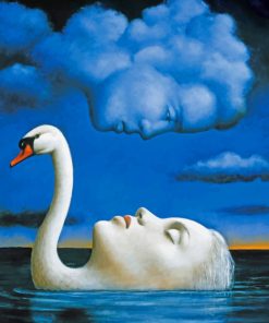 Swan Woman And Cloud Man Paint by numbers