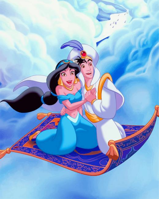 Disney Aladdin Paint By Numbers - Paint By Numbers