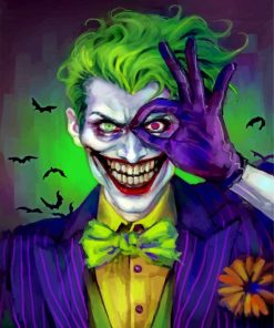 Joker Supervillain Paint by numbers