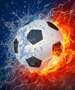 soccer-ball-on-fire-paint-by-number
