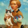 woman-holding-her-cat-paint-by-numbers