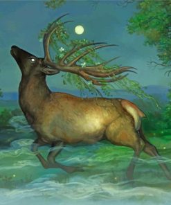 Fantasy Elk Paint by number