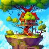 Fantasy Tree House Paint by numbers
