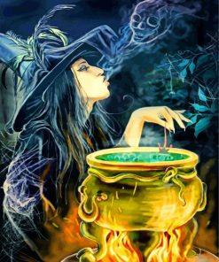 witch-doing-magic-paint-by-number