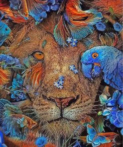 lion-and-parrot-and-fishes-paint-by-numbers