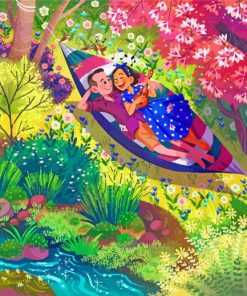 Couple In Hammock Paint by numbers