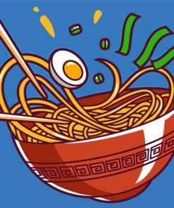 Noodles Bowl Paint by numbers