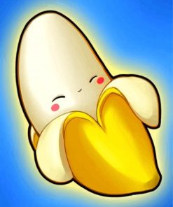 banana-cartoon-kawaii-paint-by-number