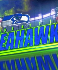 Seahawks Logo Paint by numbers