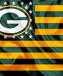 Greenbay Logo Flag paint by number