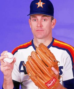 The Baseball Pitcher Nolan Ryan paint by number